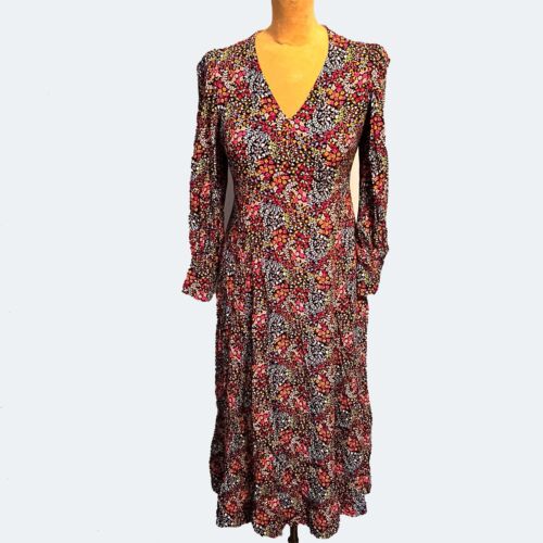 Boden floral print maxi dress, size 8P - image 1