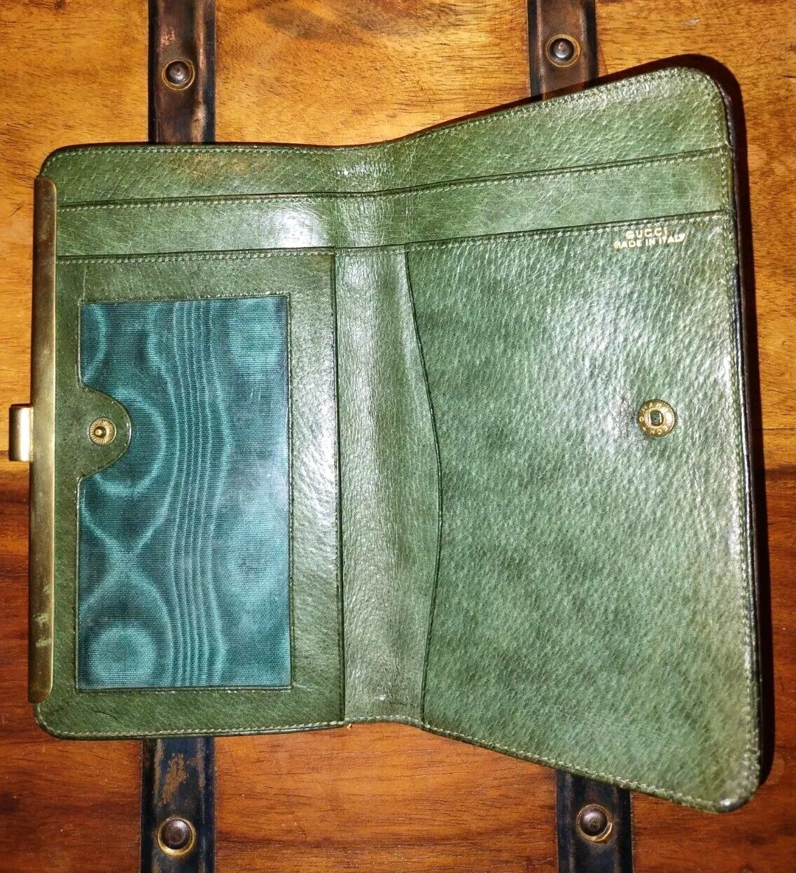 Gucci Vintage Brown Leather Wallet - image 3