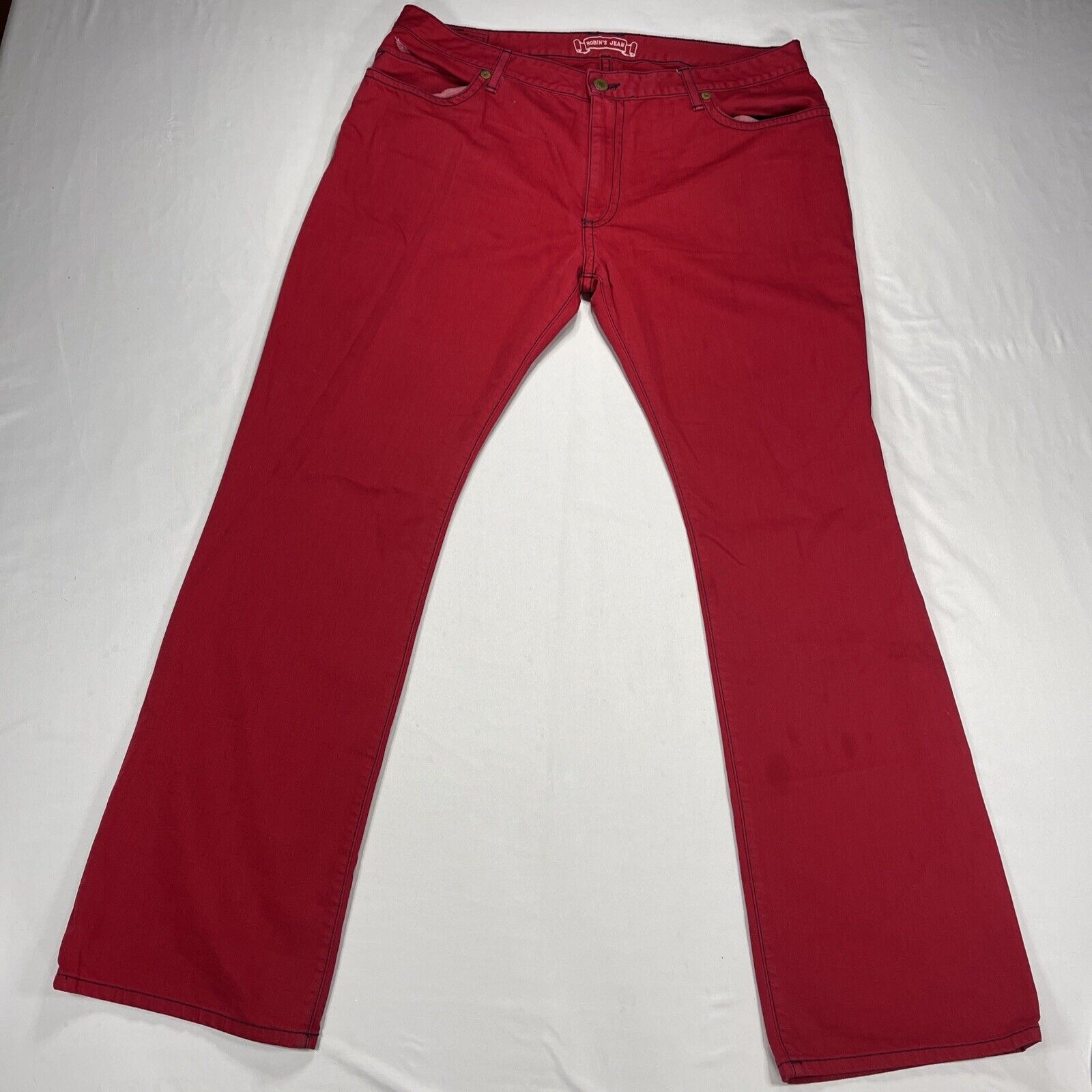 Robin’s Jean Men’s Red Sz 42 Studded Long Flap D5… - image 6