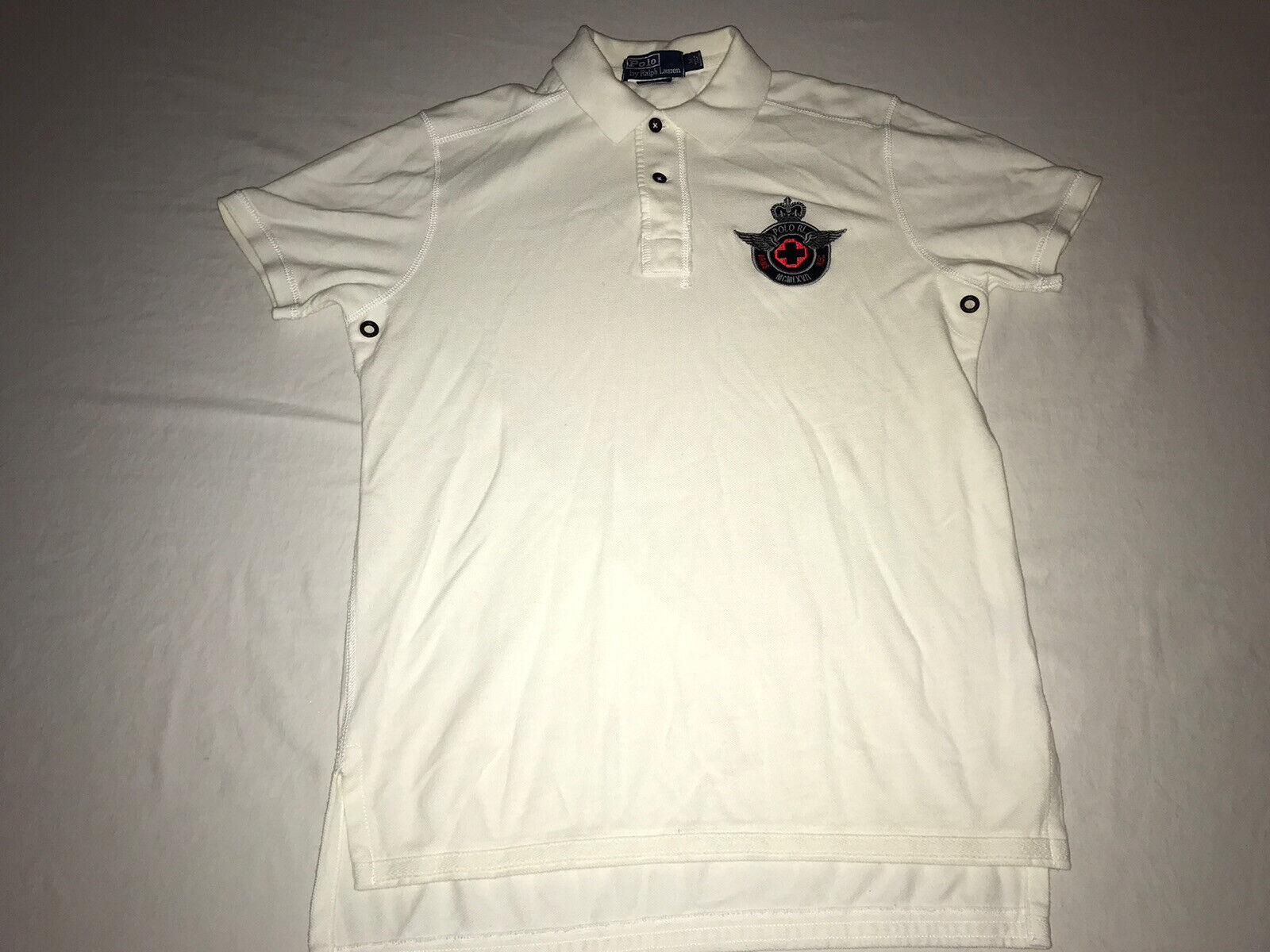 Polo Ralph Lauren Arms Rec White Polo Rugby Cross… - image 1