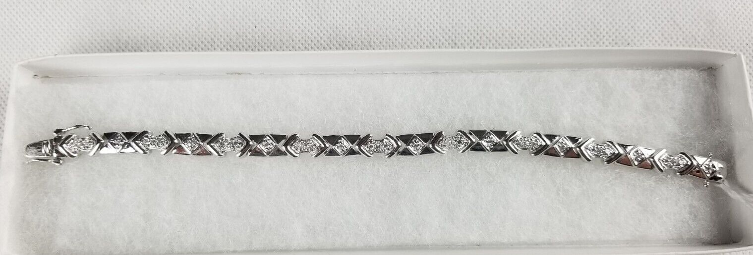 MACY'S Womens 925 Sterling Silver Bracelet 8" EUC… - image 9