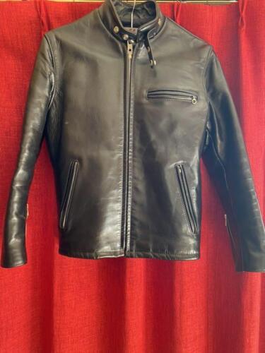 Genuine Leather Horsehide Rider's Jacket, Slim Fit