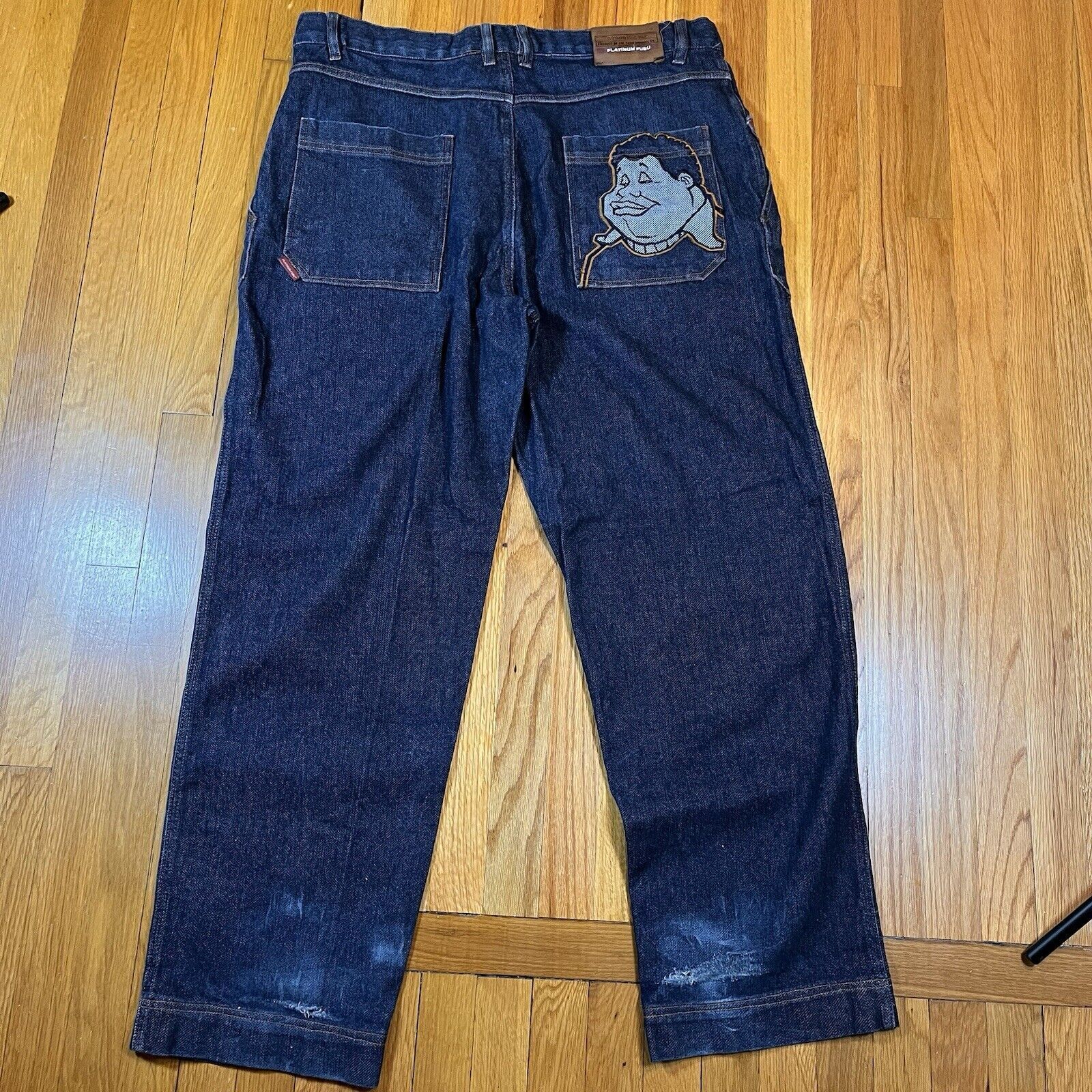 Vintage Y2K Fat Albert Fubu 42” Jeans + XL Denim … - image 7