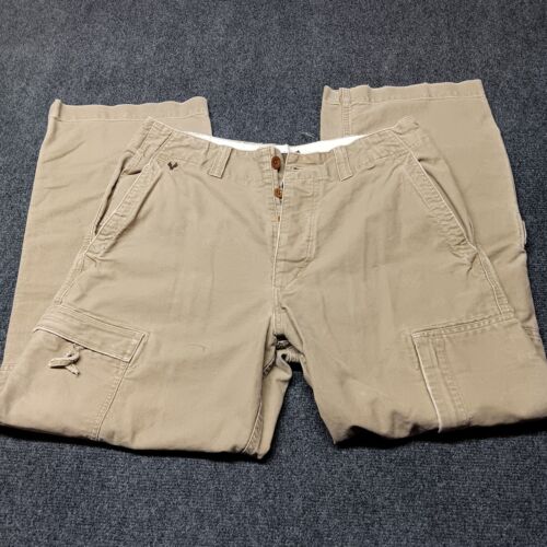 Vintage American Eagle Cargo Pants Men 32x30 Tan … - image 1