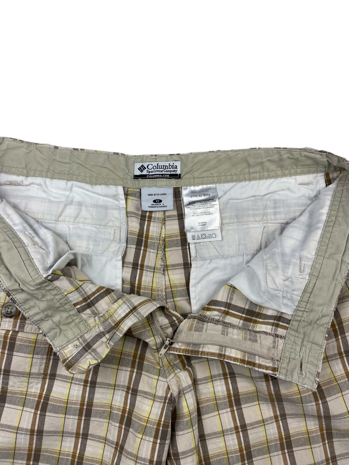 Columbia Sportswear Women's Size 12 Plaid 9" Inse… - image 5