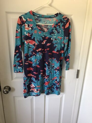 Lilly Pulitzer Marlowe Dress Blue Multicolored Siz