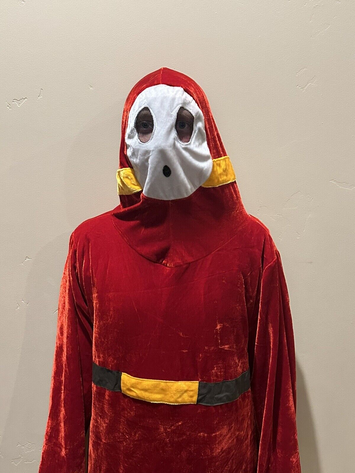 RARE CUSTOM DESIGNED MARIO BROS SHY GUY COSTUME V… - image 2