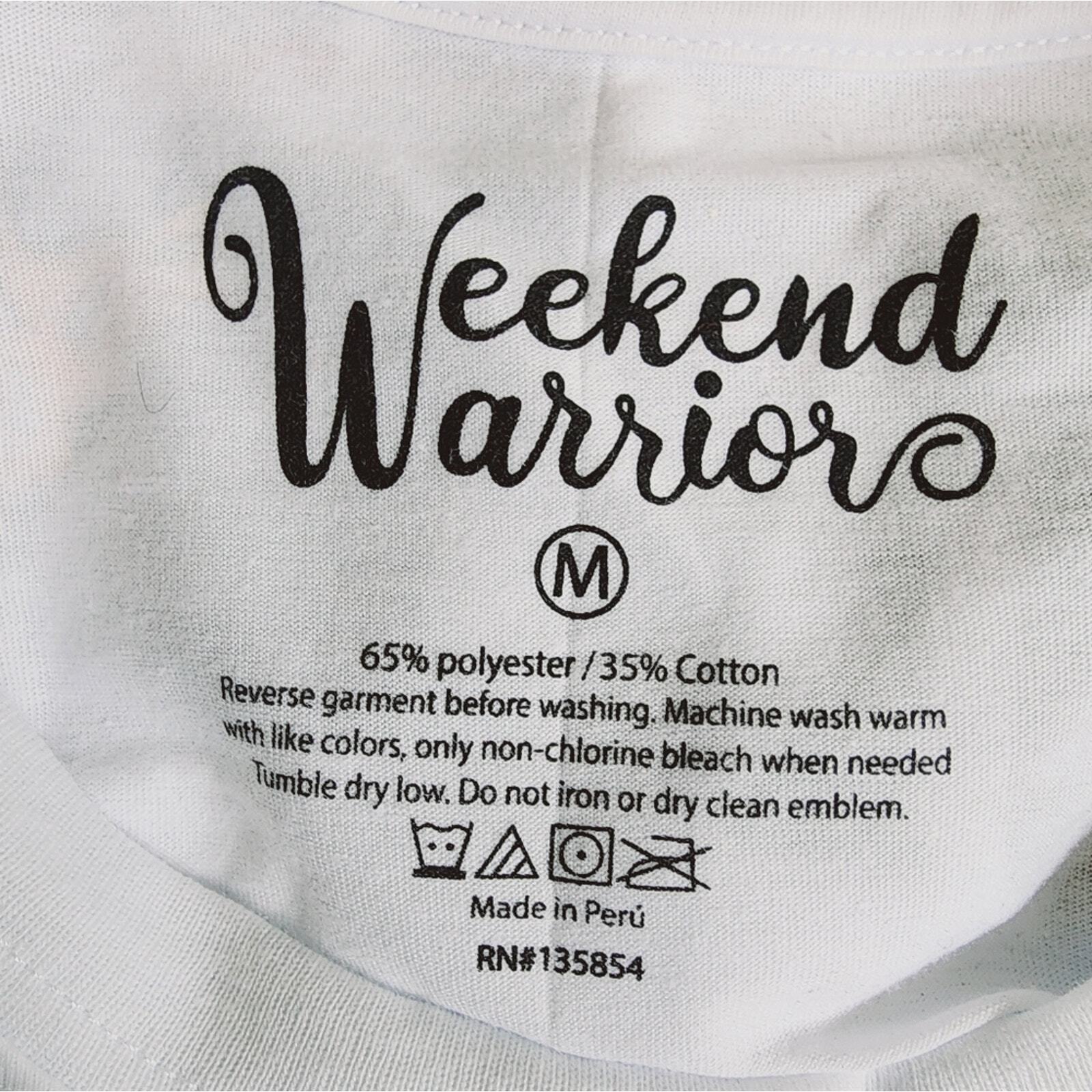 DONT WORRY BE HAPPY WEEKEND WARRIER TEE SIZE MED - image 3