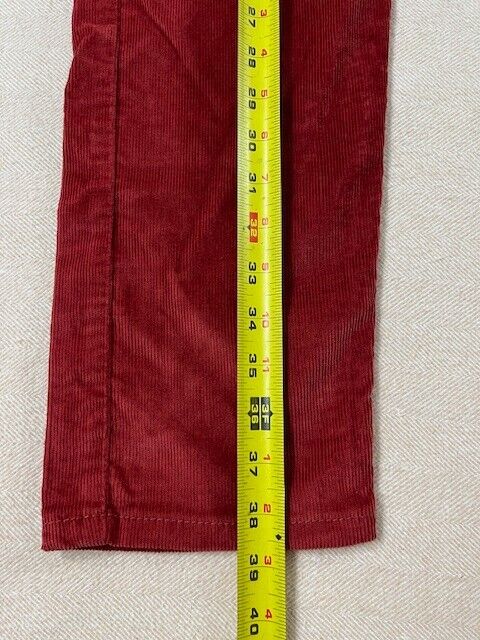 Levi's 512 Corduroy Jeans Men's Red Size 33X30 EUC - image 11