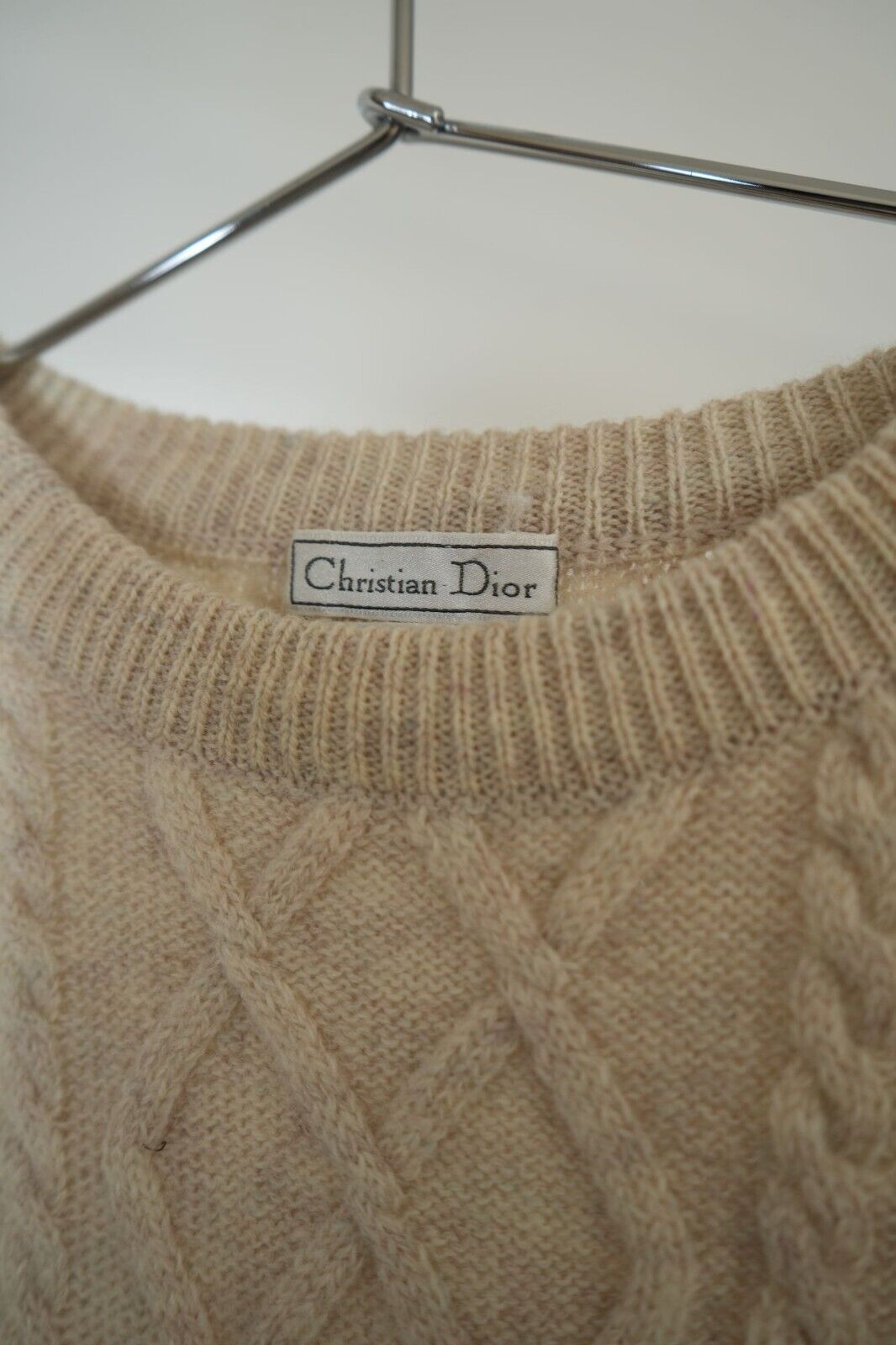 Vintage Christian Dior Cable-knit Pullover Sweate… - image 3