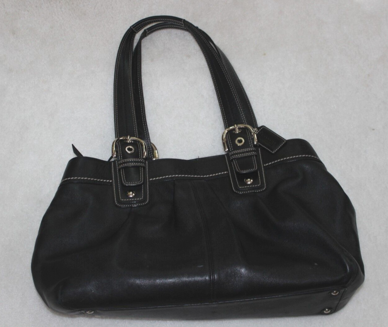 Coach Black Pleated Leather Soho Large Shoulder H… - image 15