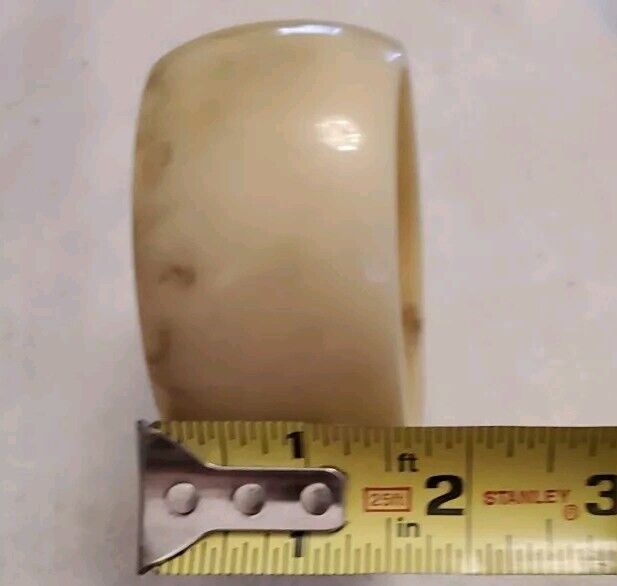 VINTAGE 30’s Creamy Beige Marble French BAKELITE … - image 9