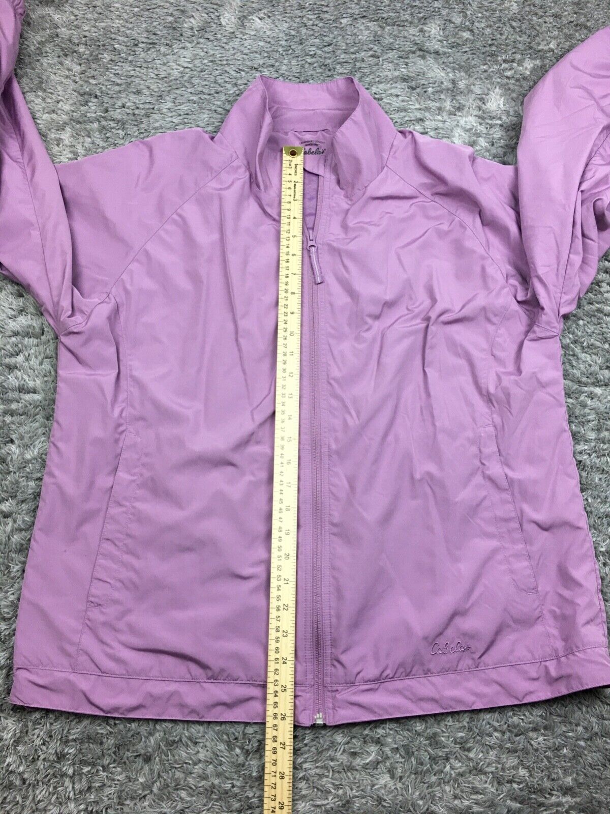 Cabelas Full Zip Jacket Womens Size XL Purple Rai… - image 12