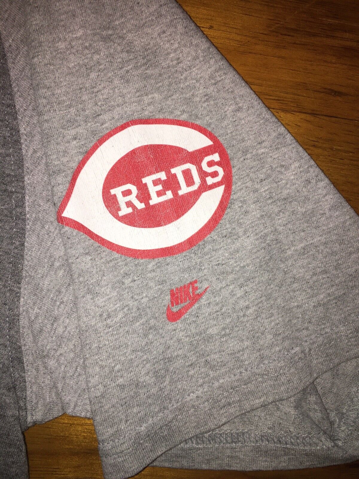 Vintage 90s Nike Cincinnati Reds Raglan Sleeve He… - image 4