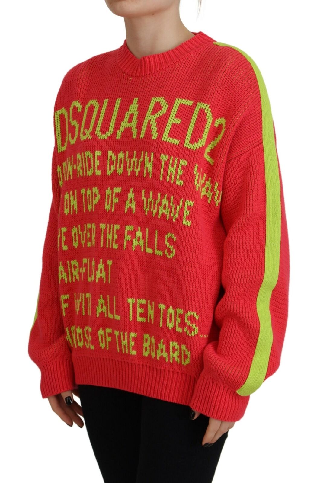 Dsquared² Multicolor Cotton Knitted Crewneck Pull… - image 2