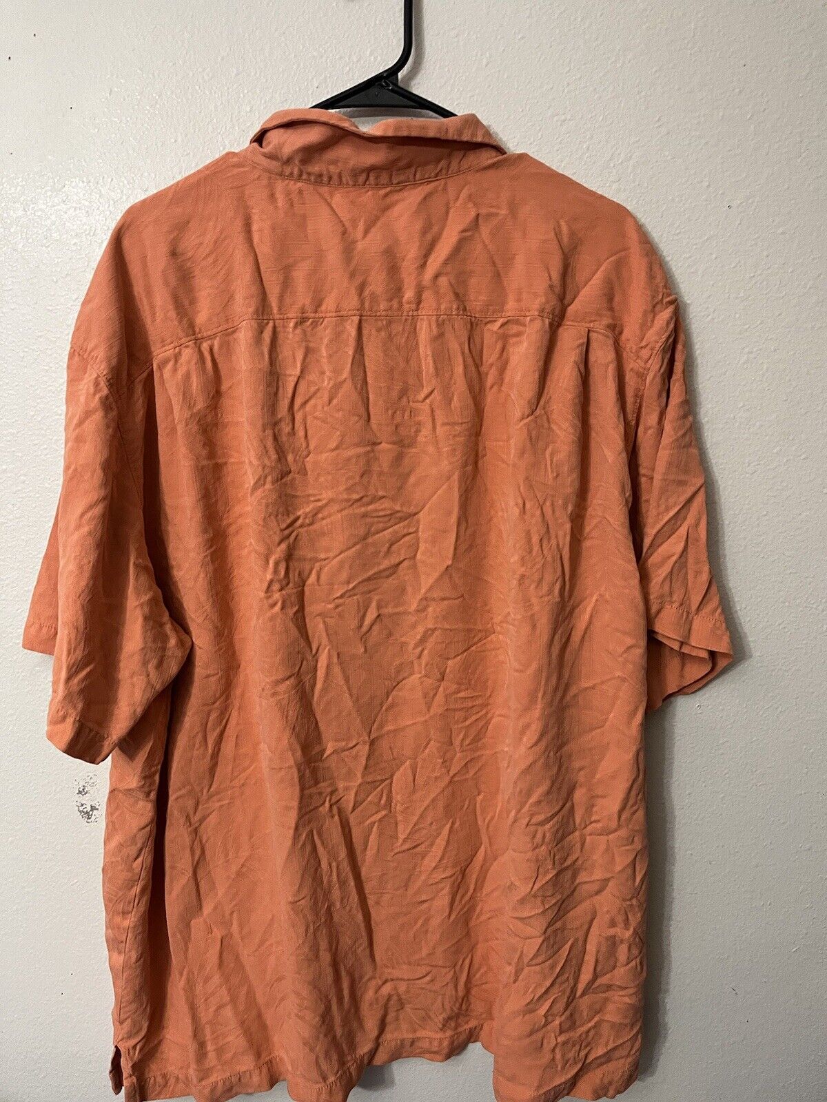 Tommy Bahama Original Fit Orange Silk Button Up S… - image 2