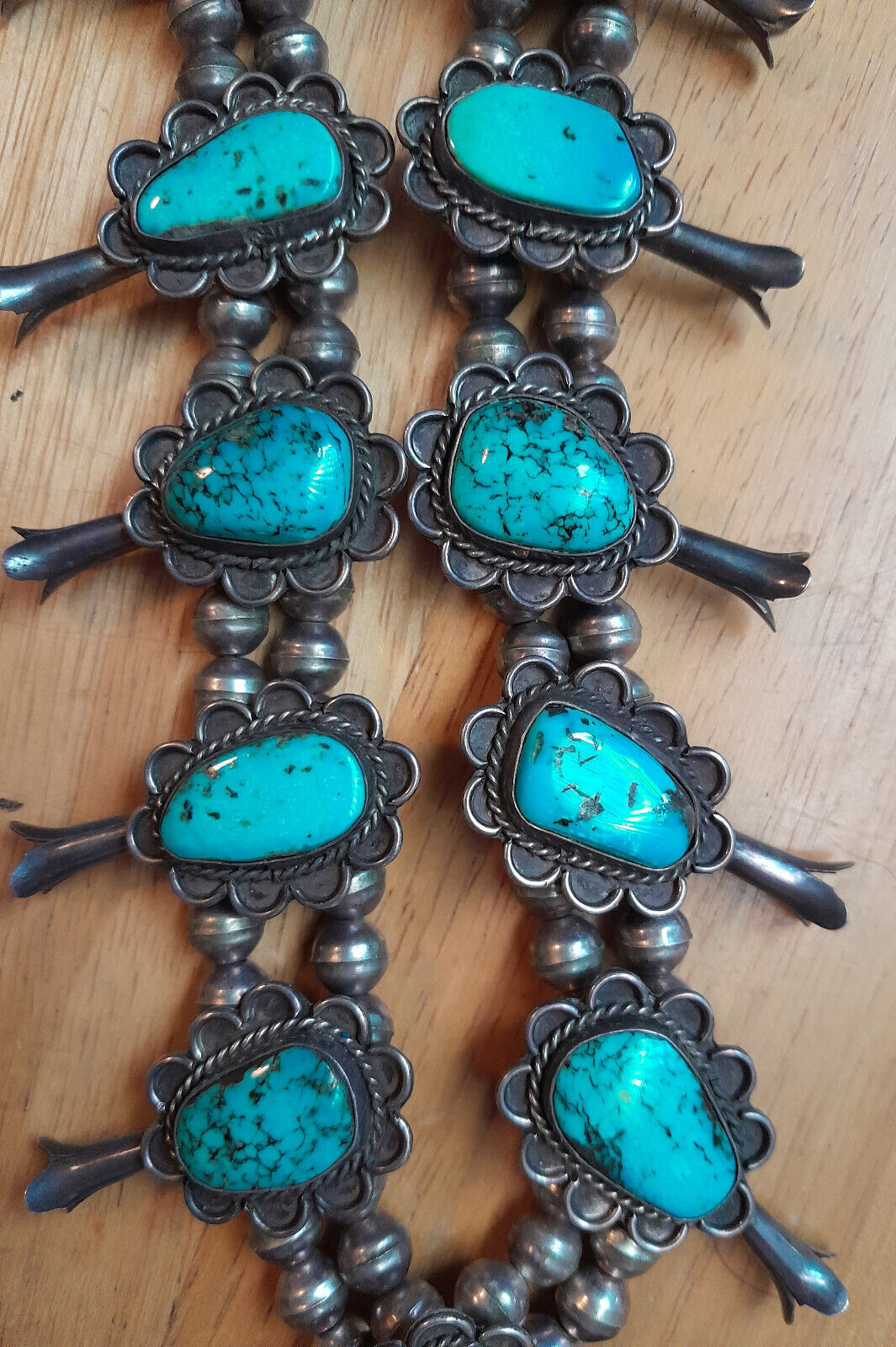 Beautiful Vintage American Southwest Turquoise Sq… - image 4