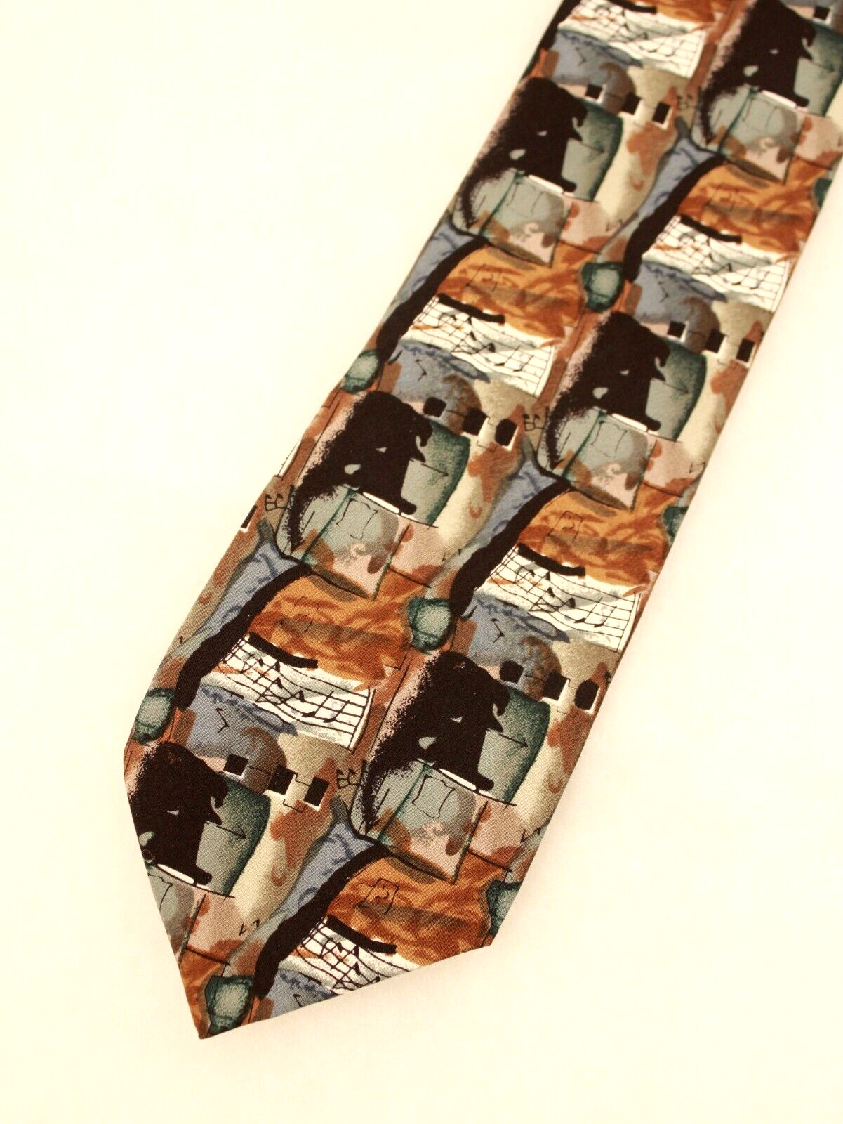 J. GARCIA Grateful Dead Abstract Silk Necktie Tie… - image 1