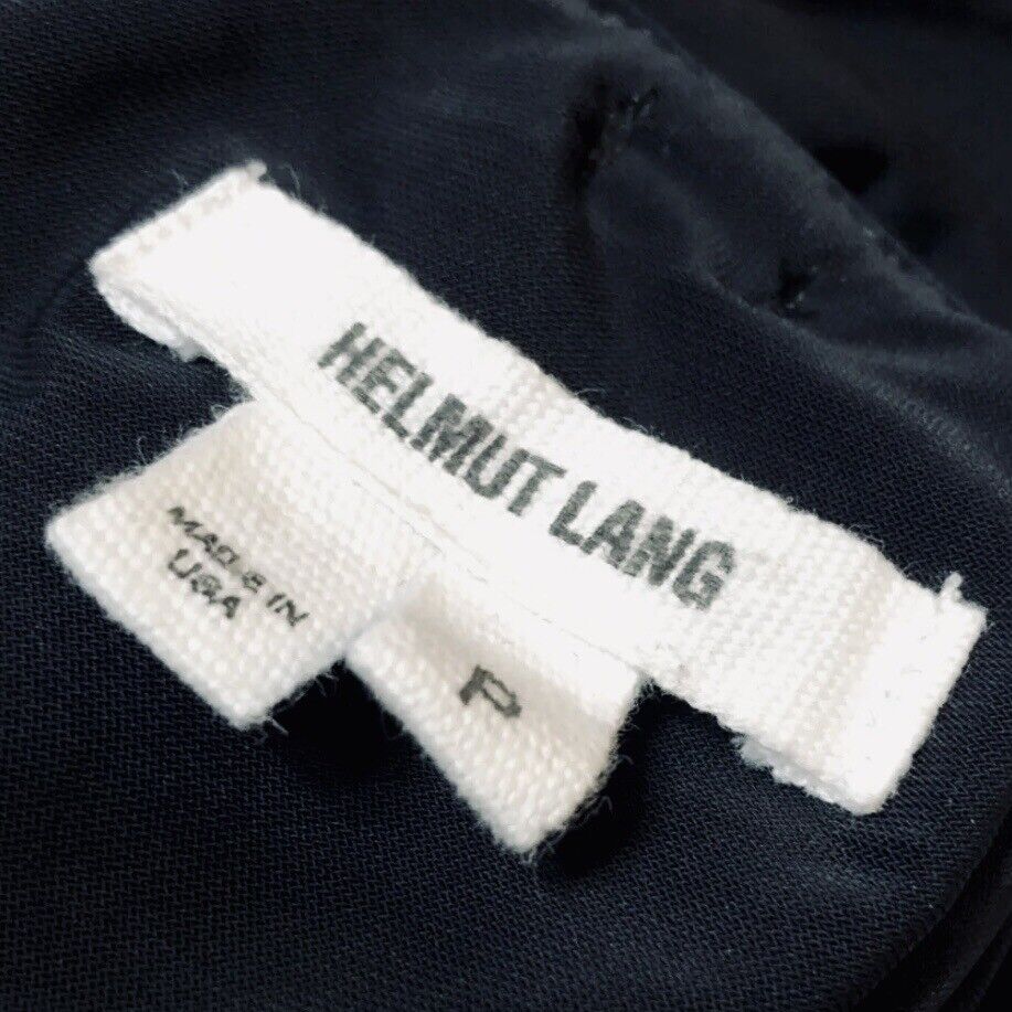 Helmut Lang Jersey Hi-Low Tunic Tank Top Black Sl… - image 6