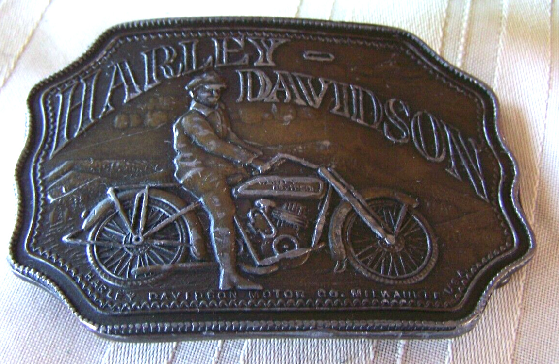 HARLEY DAVIDSON BELT BUCKLE "VINTAGE MOTORCYCLE R… - image 1