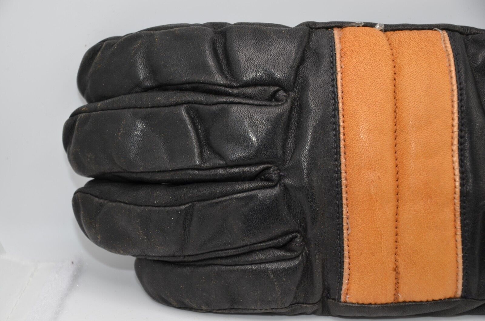 Vintage Bates Motorcycle Riding Leather Gloves In… - image 11