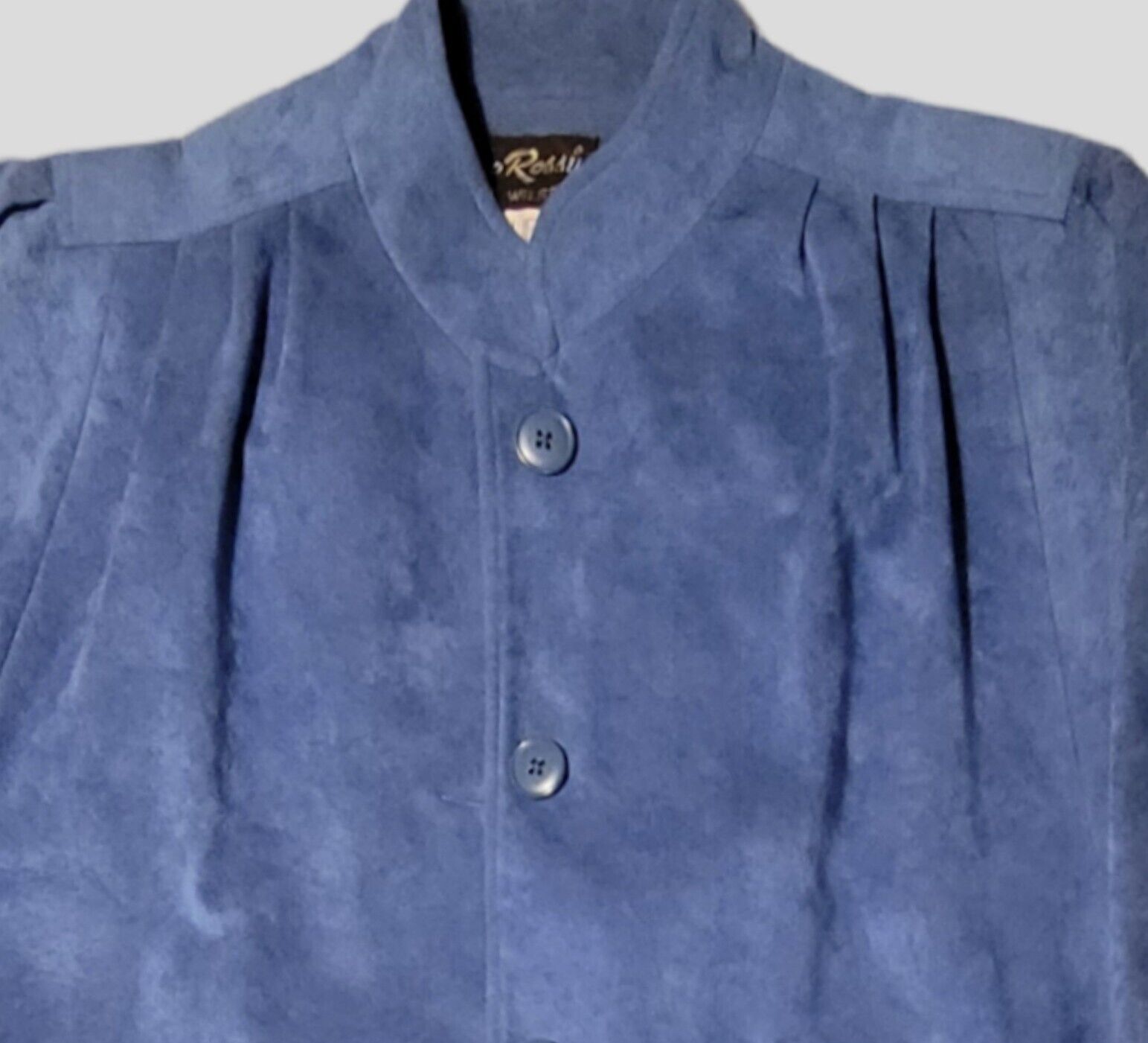 Gino Rossi for Wilson Blue UltraSuede Duster Long… - image 7