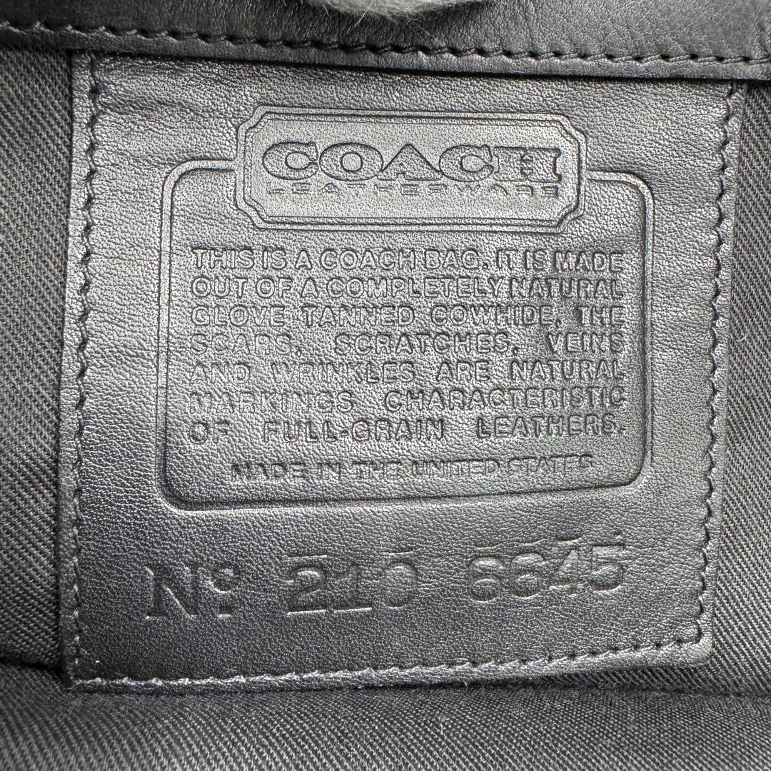 Old Coach Leather Boston Bag Vintage Business Tot… - image 16