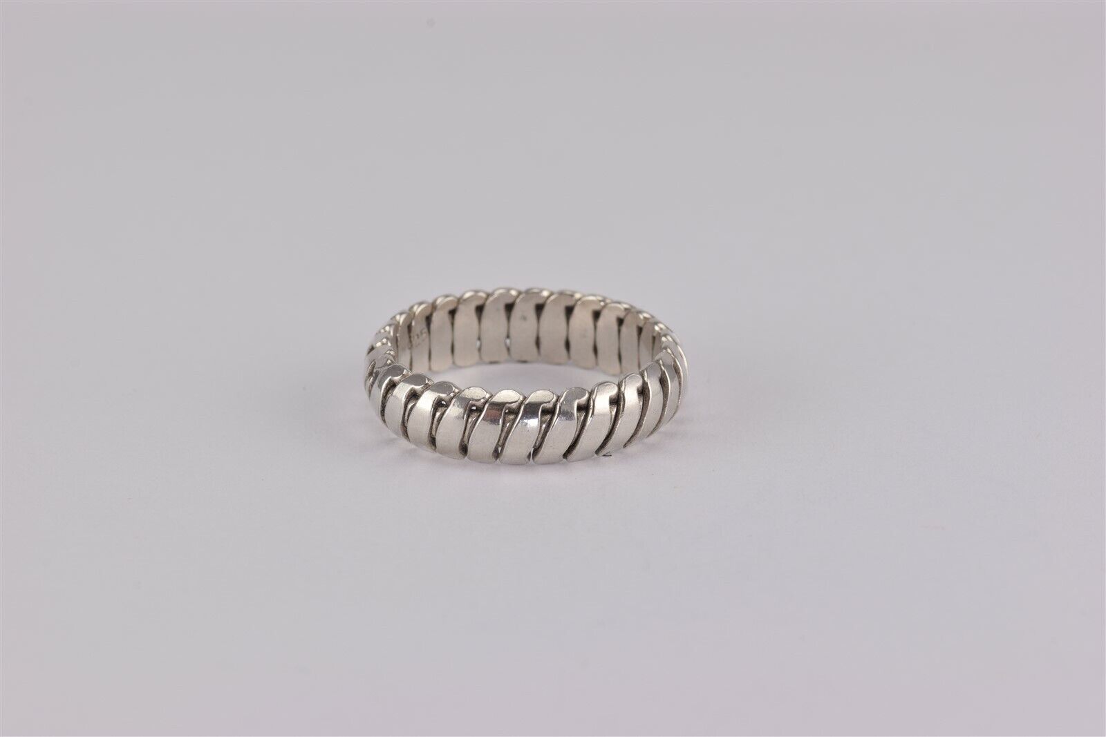 Sterling Silver 5.5mm Coiled Rounded Band Ring 92… - image 4