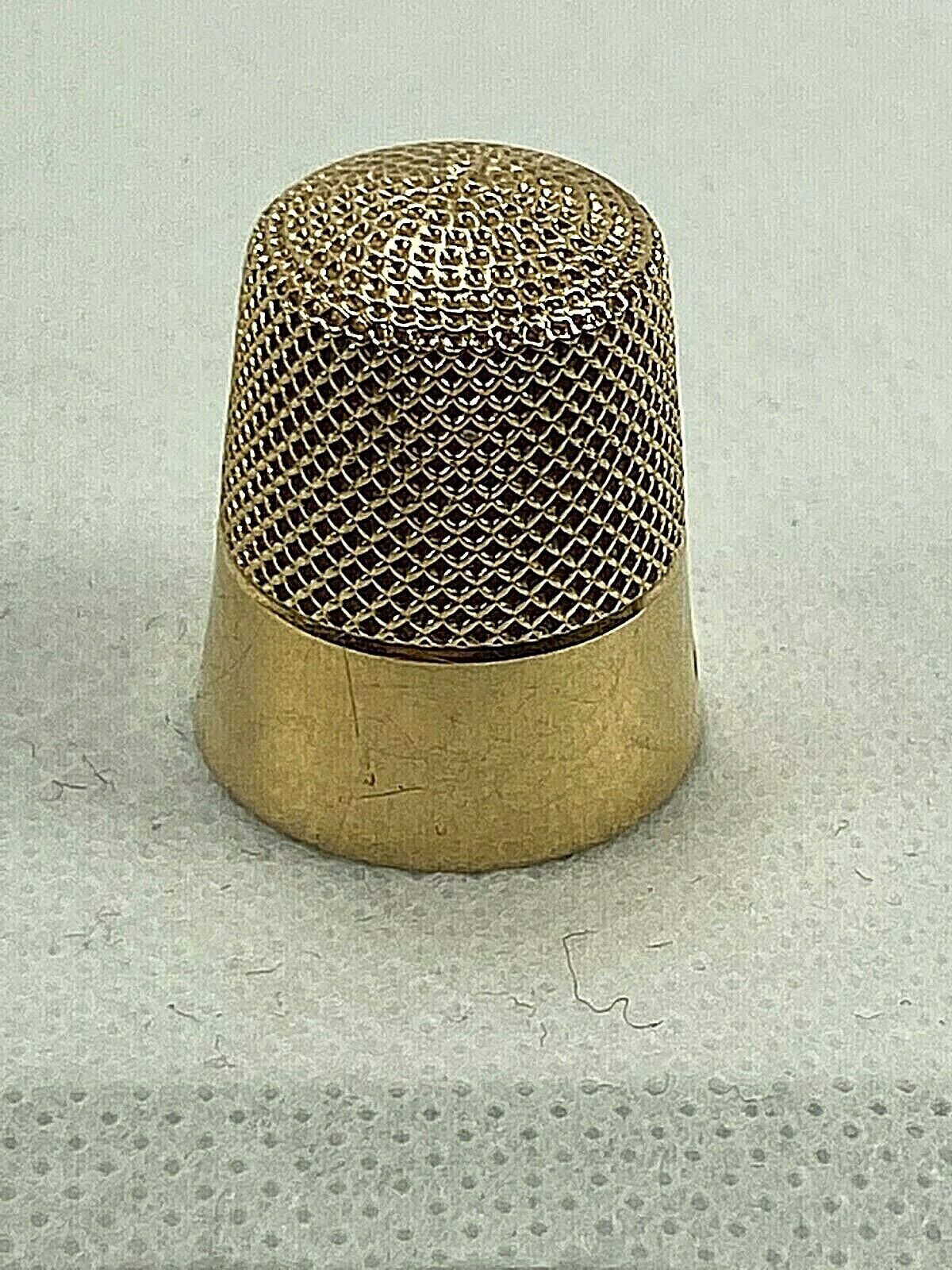 ESTATE 14k Yellow Gold Thimble - image 1