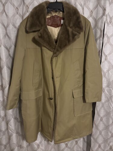 Vintage Woolrich  Coat Fur Lined Parka Trench Coat