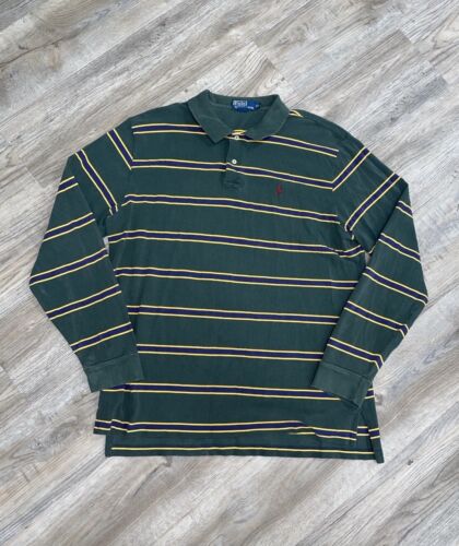 Polo Ralph Lauren Vintage Rugby Polo Long Sleeve … - image 1