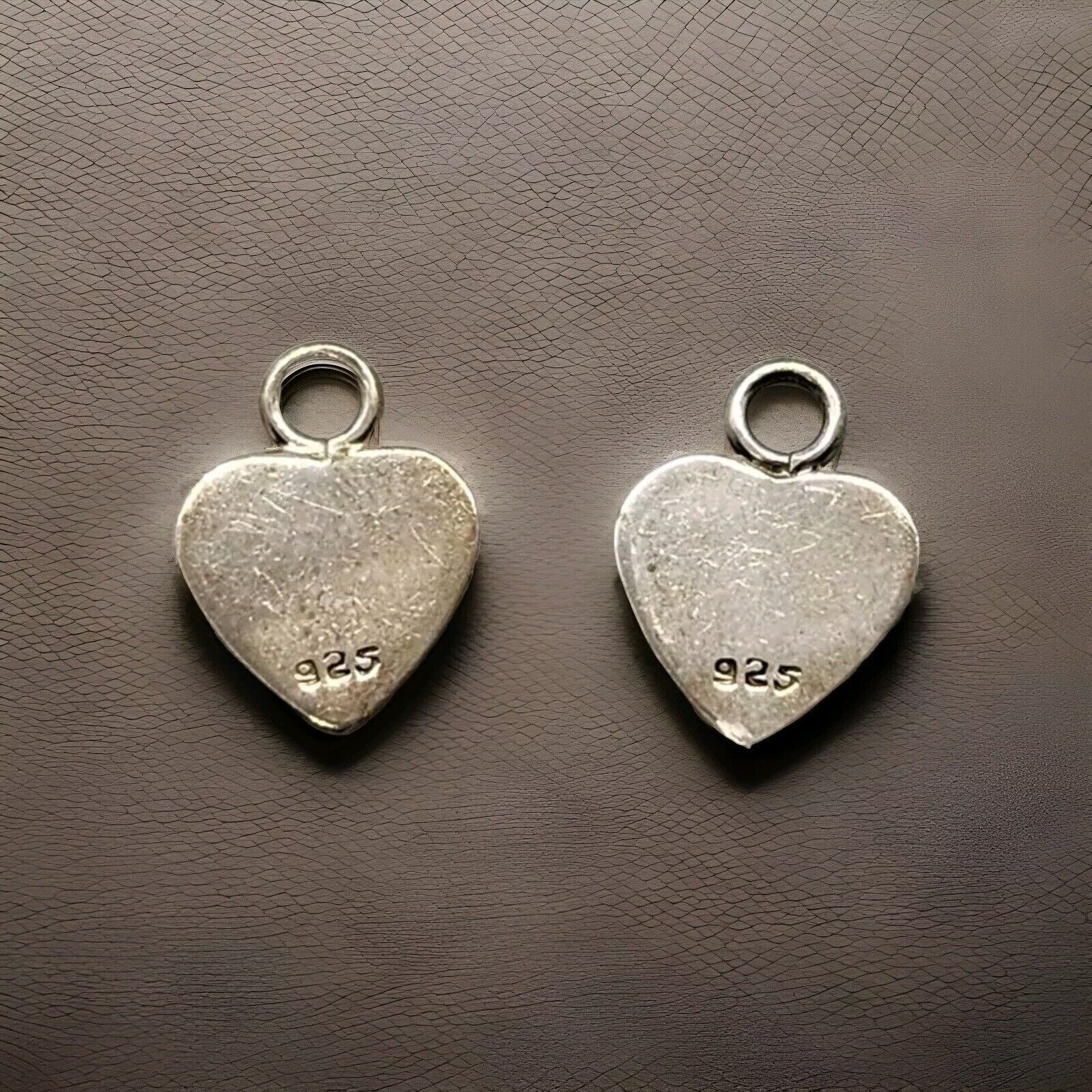 Charms Sterling Silver Blank Heart - Set of 2 - image 4