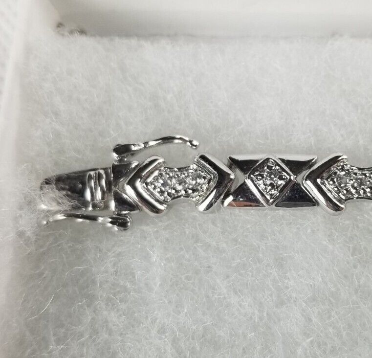 MACY'S Womens 925 Sterling Silver Bracelet 8" EUC… - image 10