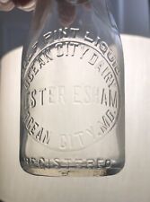 Ocean City Dairy, Milk Bottle, Lester Esham, Ocean City, Maryland, Half-Pint