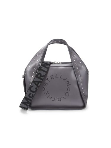 Stella McCartney Logo  Studded Crossbody Bag