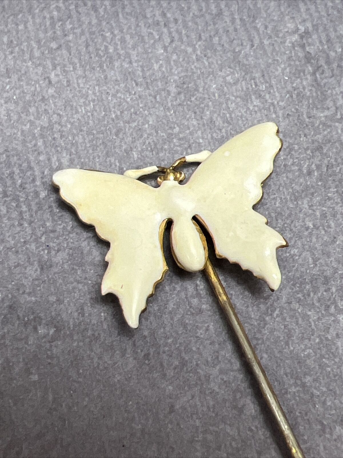 MIRIAM HASKELL Vintage Butterfly Stick Pin Signed… - image 3