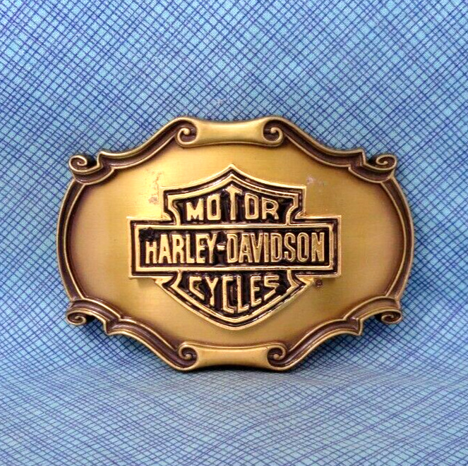 1970s Harley Davidson Motorcycles Shield Belt Buc… - image 2