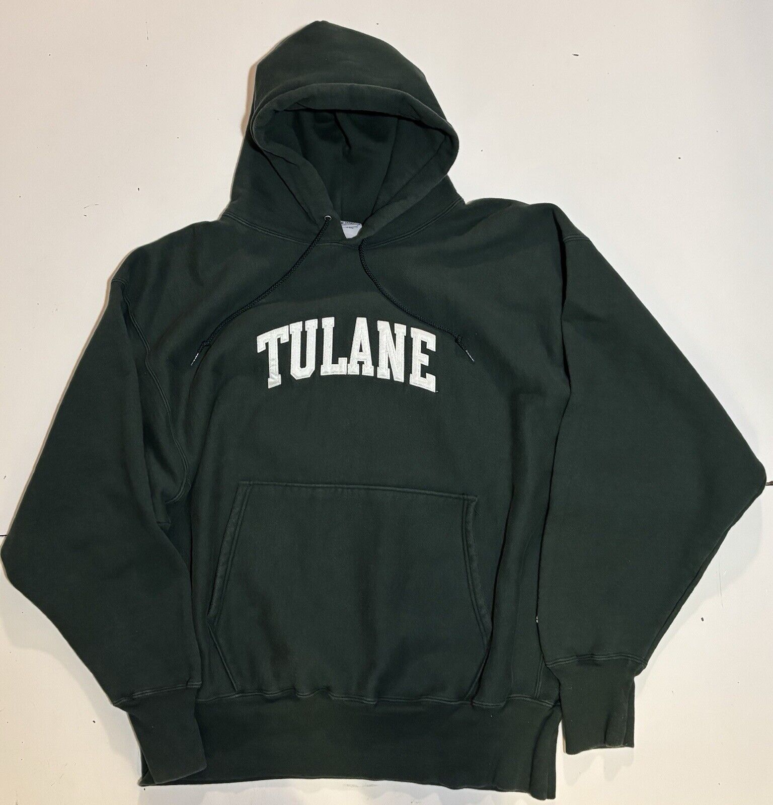 90s Y2K Champion Reverse Weave Tulane Green Wave … - image 1