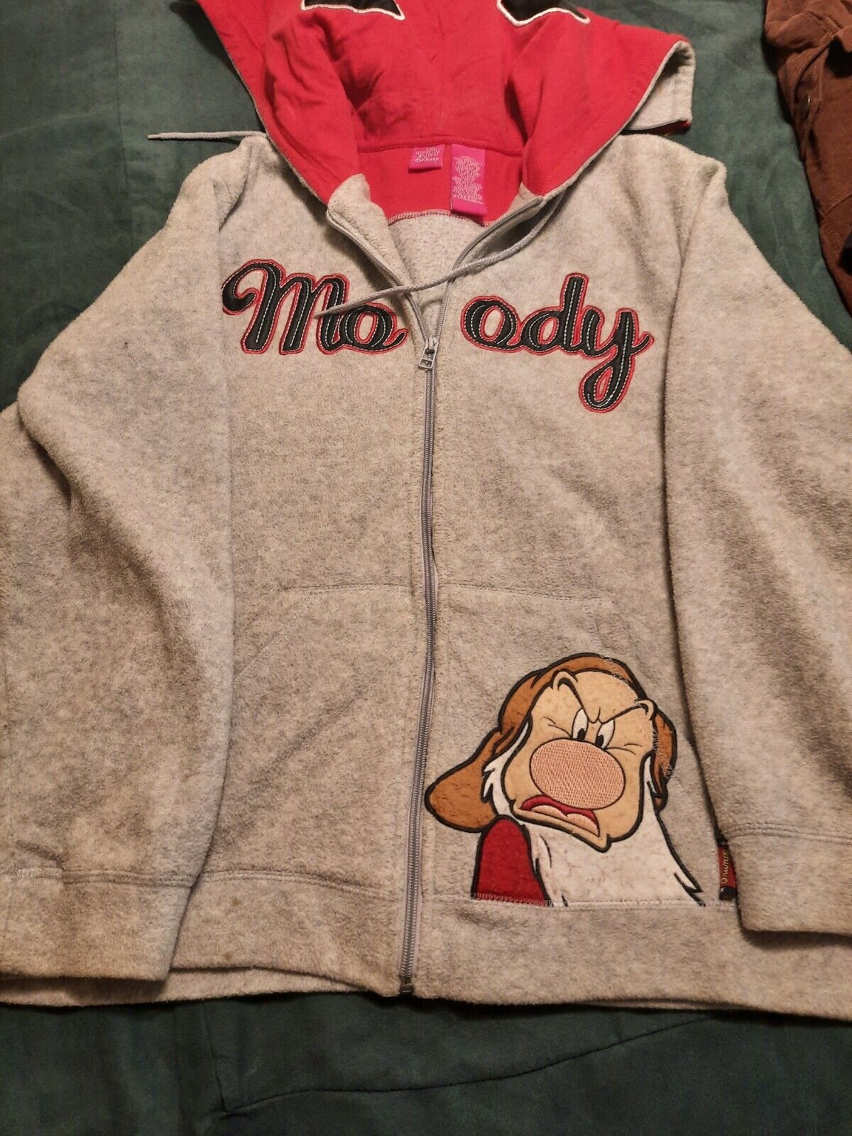 Vintage Womens XL Disney Y2K #37 Grumpy Hoodie - image 2