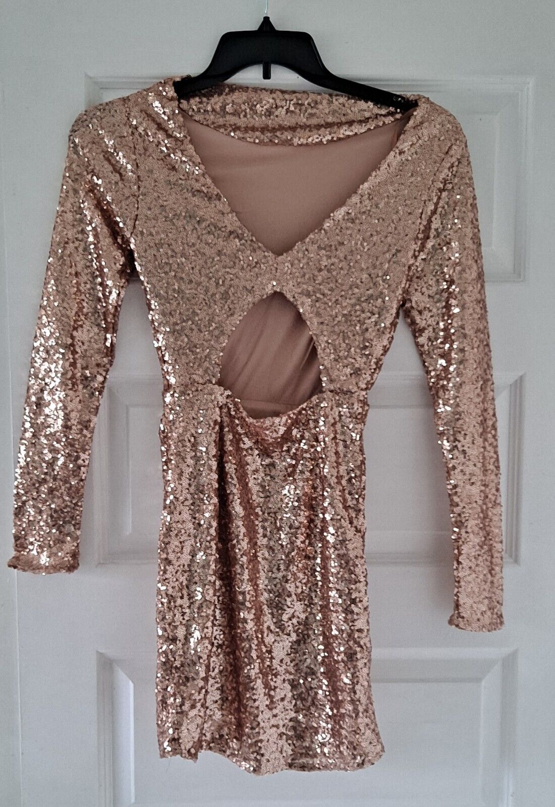 Selfie Leslie XS Rose Gold Sequin Dress #Swifty - image 6