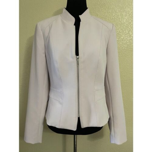 WHBM Day Jacket Blazer Zippers on Sleeve Cuffs Zi… - image 1