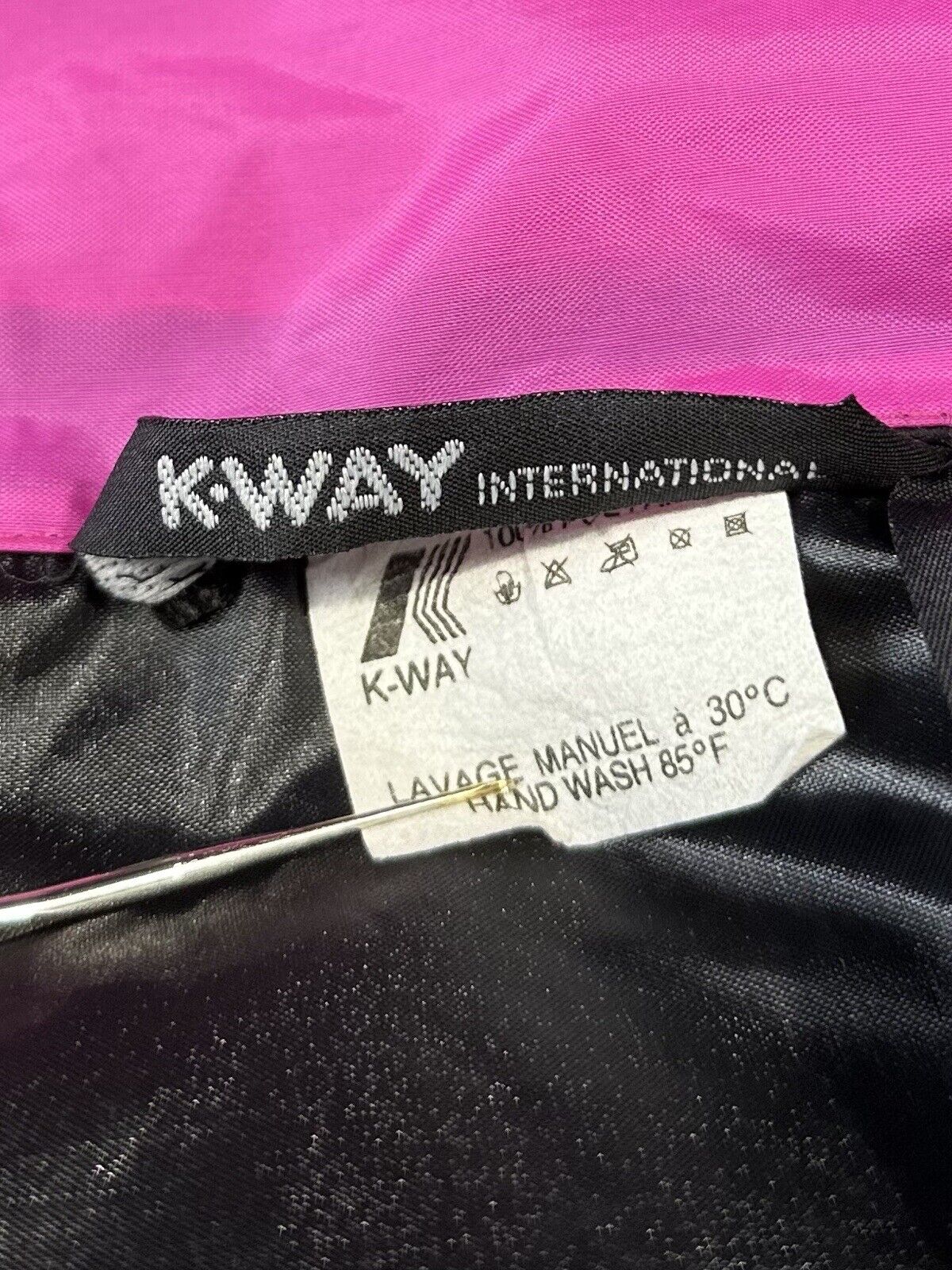 Vintage K-Way Windbreaker Jacket Multicolor Men's… - image 5