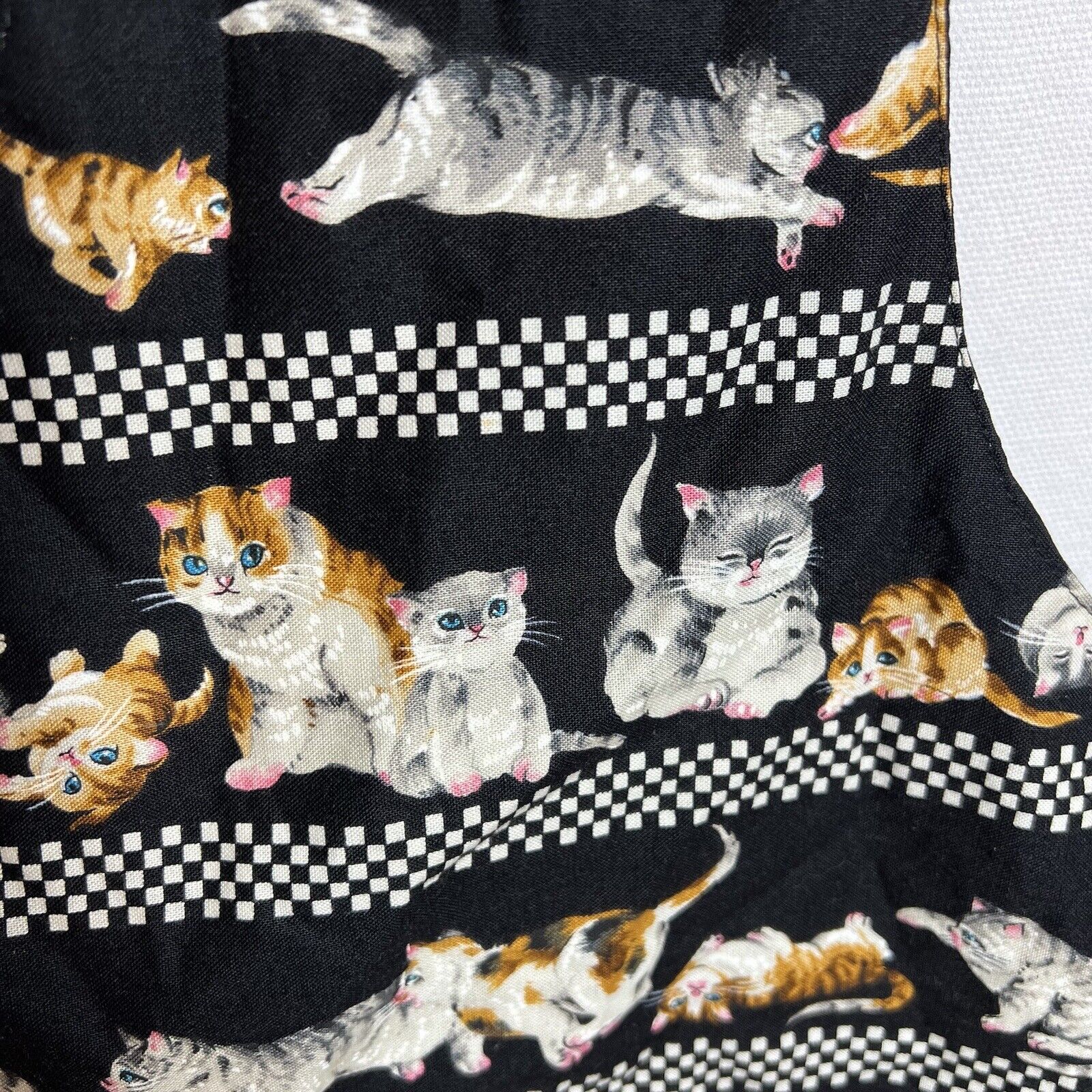 Vintage Linda Tilson Cat Vest Kittens Womens XL A… - image 6