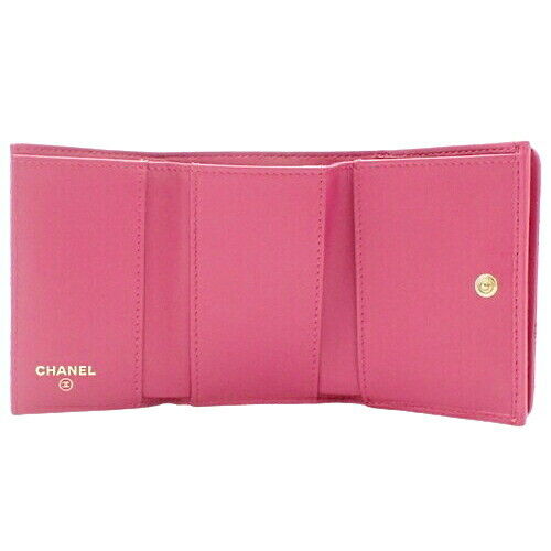 CHANEL Camellia Embossed Small Flap Wallet Compac… - image 5