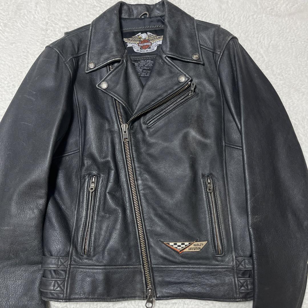 Harley Davidson Leather Jacket Riders S Genuine - image 3