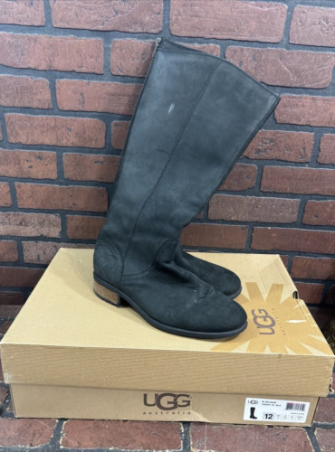 Ugg Seldon Stout Tall Boot / Black Suede / SZ 12