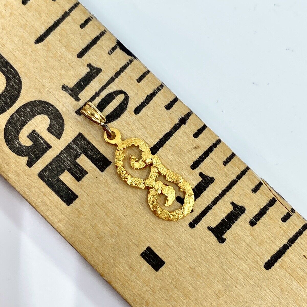 22K/14K Alaskan Yellow Gold Pressed Custom Cursiv… - image 5