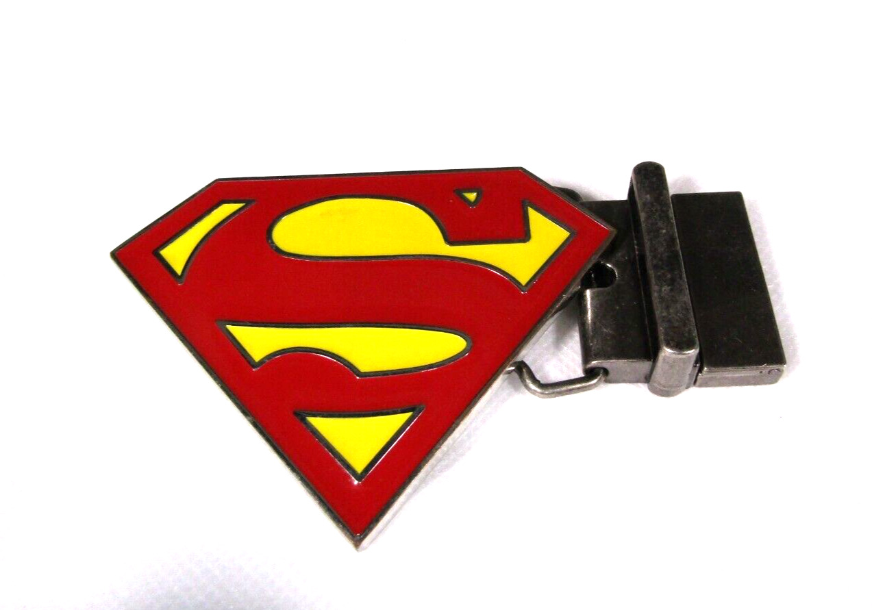 DC's Superman Belt Buckle Official Red Yellow Ful… - image 1