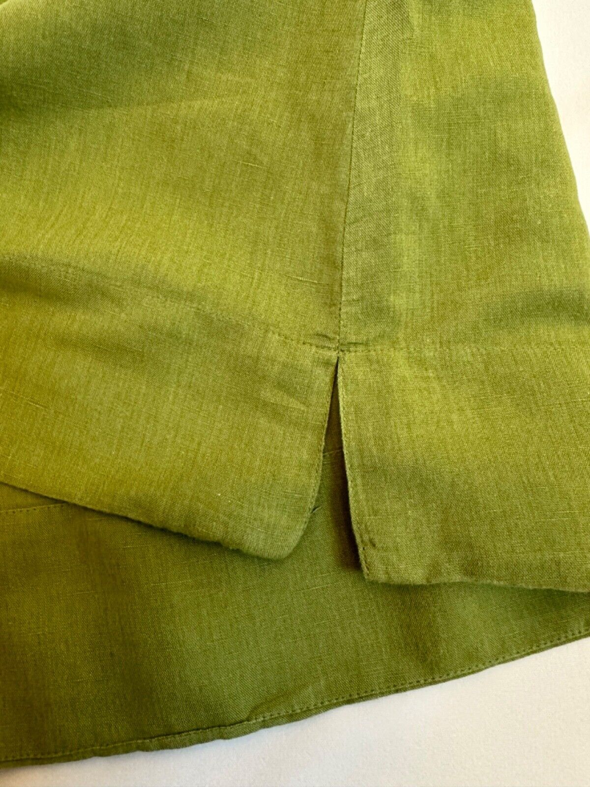 Gudrun Sjoden Size M Green Cotton Linen Lagenlook… - image 16