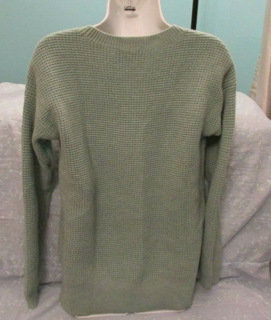 Women's WILFRED FREE Sweater Light Green/Gray Woo… - image 3